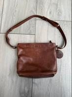 Saccoo amsterdam by bosboom leren schoudertas cognac, Ophalen of Verzenden, Zo goed als nieuw, Bruin, Leer