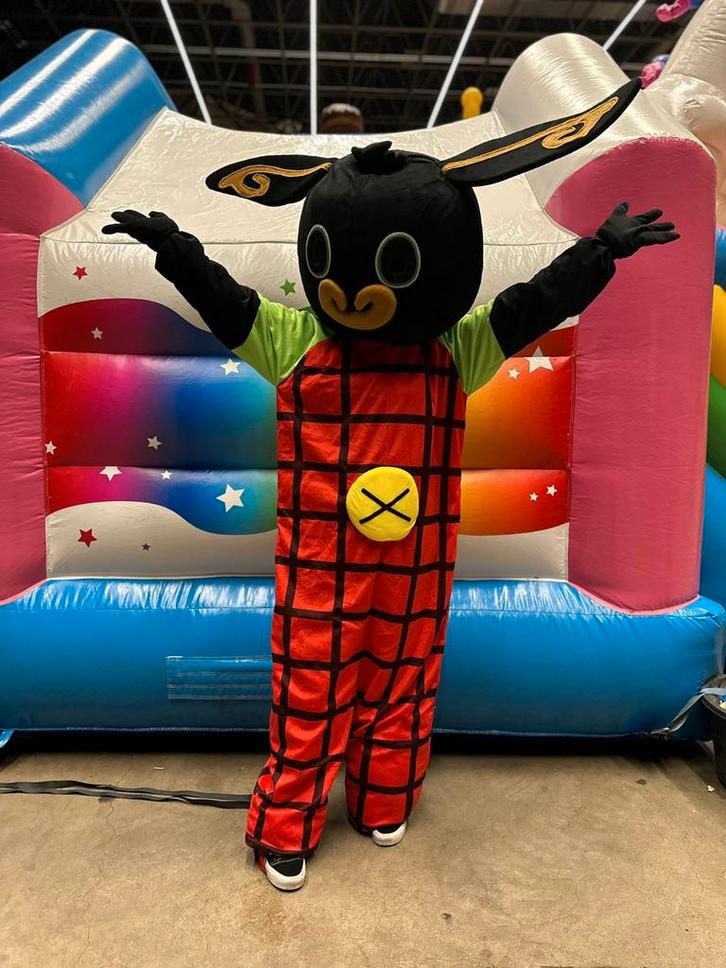 Bing mascotte met en zonder acteur!, Hobby en Vrije tijd, Feestartikelen | Verhuur, Nieuw, Verjaardag, Ophalen