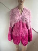 MAÏ Belgium handmade vest  gebreid roze one size, Ophalen of Verzenden, Zo goed als nieuw, Roze