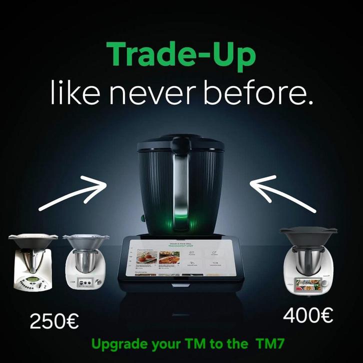 Thermomix Trade-up campagne!TM31/TM5/TM6 voor de TM7, Witgoed en Apparatuur, Keukenmixers, Nieuw, 4 liter of meer, 3 snelheden of meer