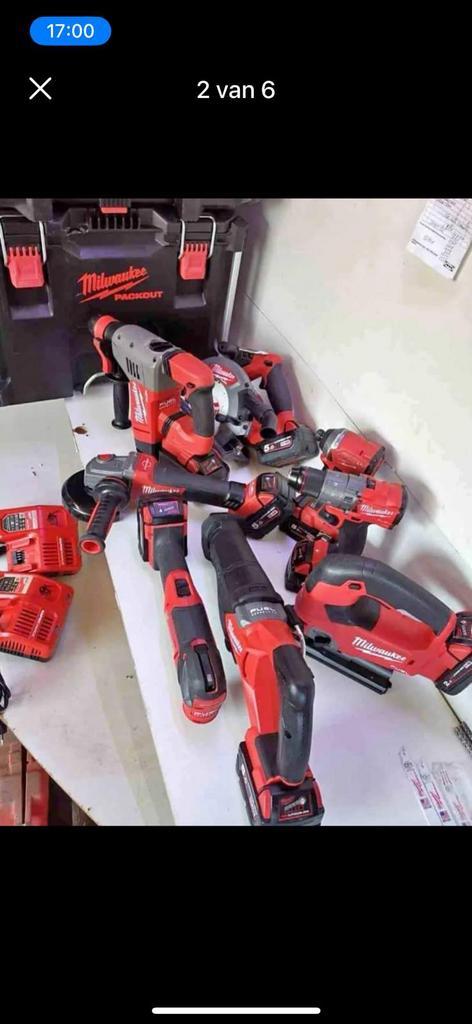 Complete gereedschapsset klusser, Doe-het-zelf en Verbouw, Gereedschap | Overige machines, Gebruikt, Ophalen