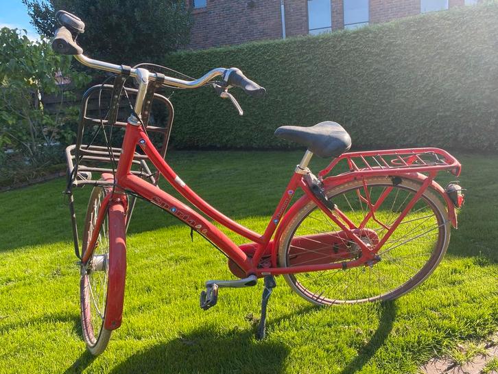 Sparta Damesfiets - Rode Klassieker!, Fietsen en Brommers, Fietsen | Dames | Omafietsen, Gebruikt, 53 tot 56 cm, Handrem, Ophalen