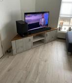 Mooi tv meubel van steigerhout, Ophalen, Gebruikt, 150 tot 200 cm, Minder dan 100 cm