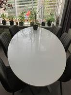 Ovale witte eettafel 200x100, Huis en Inrichting, Tafels | Eettafels, Ophalen, Kunststof, 100 tot 150 cm, 150 tot 200 cm