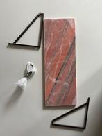 Marmeren wandplank roze met grijze ader, Huis en Inrichting, Woonaccessoires | Wandplanken en Boekenplanken, Ophalen, Zo goed als nieuw