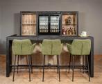 Design Bar | LED-verlichting | Steigerhout | Mancave, Ophalen of Verzenden, Nieuw