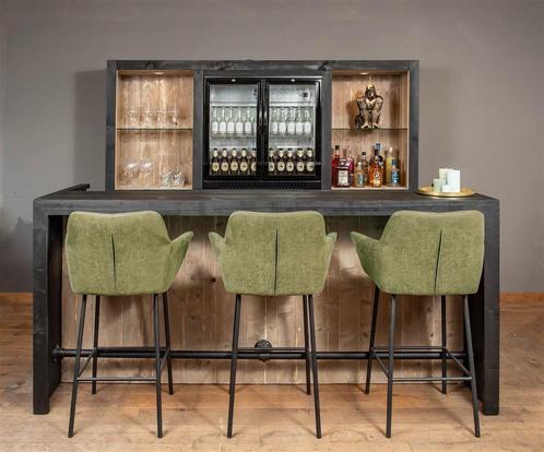 Design Bar | LED-verlichting | Steigerhout | Mancave, Huis en Inrichting, Barren, Nieuw, Ophalen of Verzenden