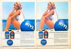26 vintage advertenties reclames Nivea 1958-75 creme milk, Ophalen of Verzenden, Gebruikt, Overige typen