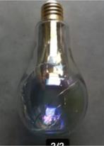 Lamp met verlichting H 33cm diameter 13 cm, Ophalen of Verzenden, Zo goed als nieuw, Glas, Minder dan 50 cm