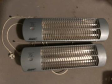2x Terrasverwarming Infrarood 1500W beschikbaar voor biedingen