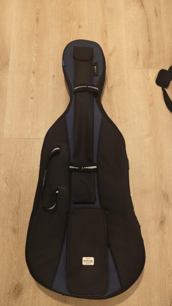 Cellokoffer  tas 4/4 Jacob Winter, Muziek en Instrumenten, Strijkinstrumenten | Cello's, Zo goed als nieuw, 4/4-cello, Met koffer
