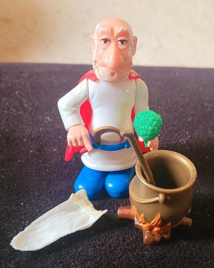 Actiefiguur Panoramix Asterix complete set Caji Toycloud, Verzamelen, Stripfiguren, Gebruikt, Beeldje of Figuurtje, Asterix en Obelix