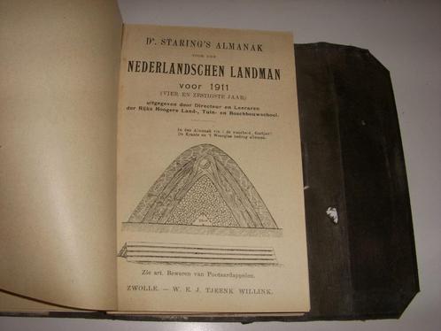Dr Staring's Almanak voor den Nederlandsche Landman 1911, Antiek en Kunst, Curiosa en Brocante, Ophalen of Verzenden