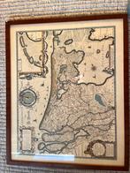 Oude landkaart lijst Nederland 1629 Litho Henricus Hondius, Boeken, Atlassen en Landkaarten, Voor 1800, Ophalen of Verzenden, Nederland