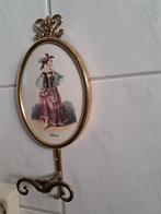 Messing Kapstokhaak met Afbeelding, Wandkapstok, Onbekend, Ophalen of Verzenden, Zo goed als nieuw