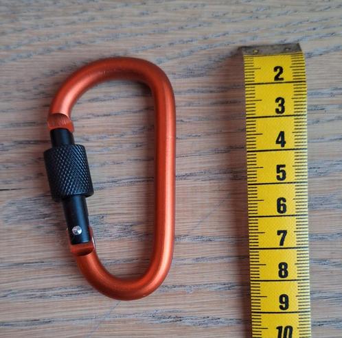 Oranje grote Karbijn haak. Nieuw, Huis en Inrichting, Woonaccessoires | Overige, Nieuw, Ophalen of Verzenden