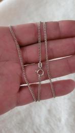 Zilveren ketting kettinkje gourmetschakel 62 cm, Verzenden, Zilver, Zilver