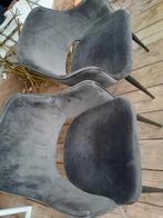 2 Woood Eetkamerstoelen Antraciet, Ophalen, Gebruikt, Twee, Metaal