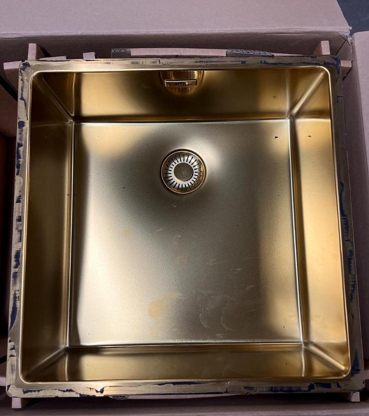 Spoelbak 40x40 Reginox New York OKG Comfort Gold Onderbouw, Huis en Inrichting, Keuken | Keukenelementen, Nieuw, Minder dan 100 cm