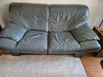 Lederen bank Leolux, 2 stuks, antraciet grijs., Huis en Inrichting, Banken | Bankstellen, Ophalen, Gebruikt, 150 tot 200 cm, Tweepersoons