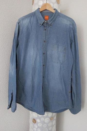 Boss orange blouse overhemd blauw patronen l hugo boss  beschikbaar voor biedingen
