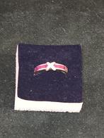 18k Gouden Ring met Robijnen & Diamantjes - Maat 16, Ophalen of Verzenden, Met edelsteen, Dame, Goud