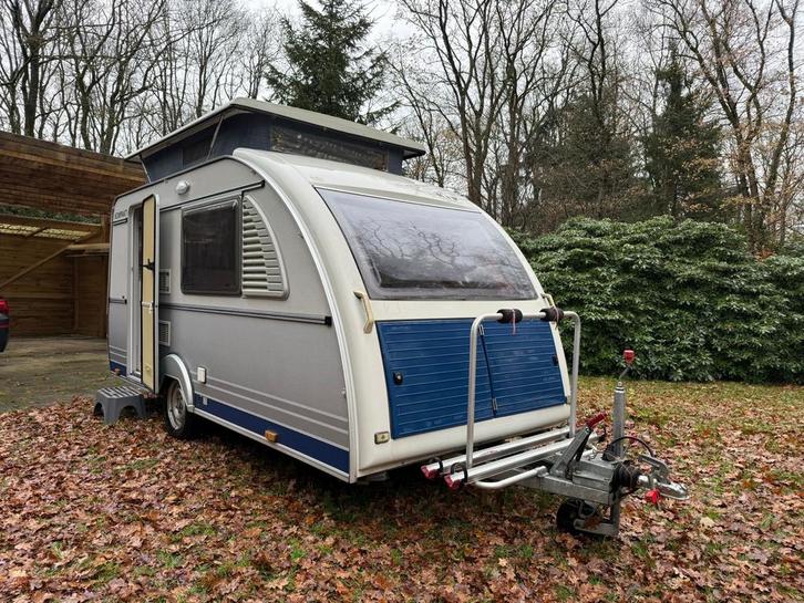 Kip Kompakt EK37 Caravan - Compact en compleet!, Caravans en Kamperen, Caravans, Particulier, tot en met 2, 500 - 750 kg, Treinzit