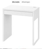 Witte Bureau met Lade, Ophalen of Verzenden, Gebruikt, Wit, Bureaustoel