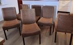 eetkamerstoelen, Huis en Inrichting, Stoelen, Ophalen, Gebruikt, Bruin, Hout