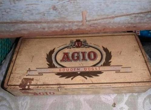 Oud Agio sigaren blik., Verzamelen, Blikken, Zo goed als nieuw, Overige, Overige merken, Ophalen of Verzenden