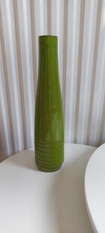 Vintage vaas groen, Aardewerk of Porselein, Ophalen of Verzenden, Zo goed als nieuw, Minder dan 50 cm