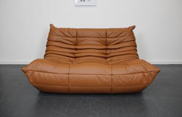 Ligne Roset Togo 2-zits, cognac leer beschikbaar voor biedingen