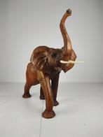 Magnificent ExtraLarge Leather Elephant Sculpture – ca. 1950, Ophalen