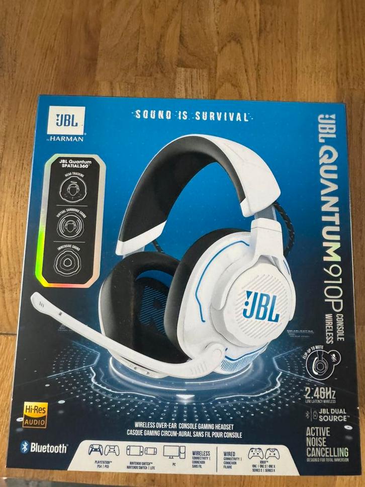 JBL Quantum 910P, Computers en Software, Headsets, Zo goed als nieuw, Draadloos, Gaming headset, Ophalen of Verzenden