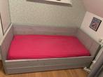 Houten bedframe + matras eenpersoons, 90 cm, Eenpersoons, Ophalen of Verzenden, Zo goed als nieuw