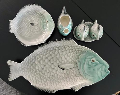 Vintage Aardewerk vis-servies, Shorter&Son., Huis en Inrichting, Keuken | Servies, Overige stijlen, Aardewerk, Ophalen