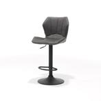 Barkruk Genua met gasveer stof soft antraciet | Webshop, Huis en Inrichting, Barkrukken, Nieuw, Ophalen of Verzenden, 90 cm of meer