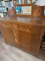 Vintage Dressoir met Spiegel, Ophalen, Gebruikt, 100 tot 150 cm, Eikenhout
