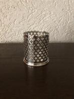 Vaasje met binnenglas voor lepeltjes, taartvorkjes, Ophalen, Rvs of Chroom