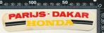 Sticker: Honda - Parijs - Dakar (1), Ophalen of Verzenden, Zo goed als nieuw, Auto of Motor