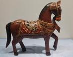 Vintage houten paard handgemaakt beeld paardje jaren 60, Antiek en Kunst, Curiosa en Brocante, Ophalen of Verzenden