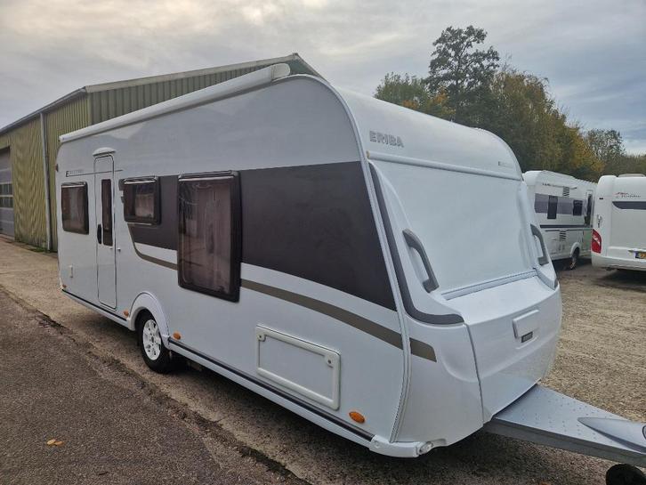 Eriba Exciting 470, Queensbed Rondzit Mover Airco !!, Caravans en Kamperen, Caravans, Bedrijf, tot en met 4, 1000 - 1250 kg, Rondzit