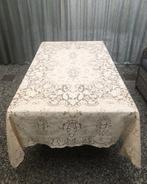Creme kanten tafelkleed - 210 cm x 160 cm groot, Huis en Inrichting, Ophalen of Verzenden, Zo goed als nieuw, Rechthoek