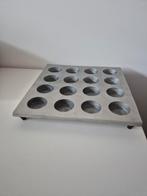 Waxinelichthouder voor 16 kaarsjes, Ophalen of Verzenden, Gebruikt, Metaal, Minder dan 25 cm