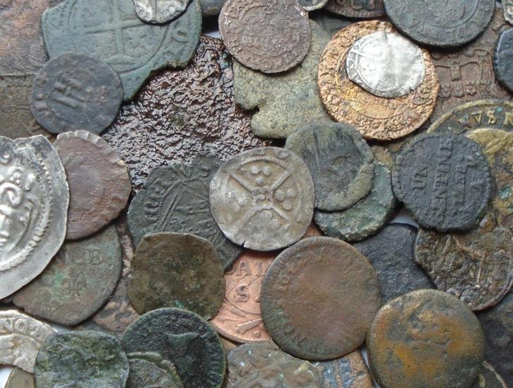 Europe lot met 120 bodemvondsten e.d. (KIJK!), Postzegels en Munten, Munten | Europa | Niet-Euromunten, Overige landen, Zilver