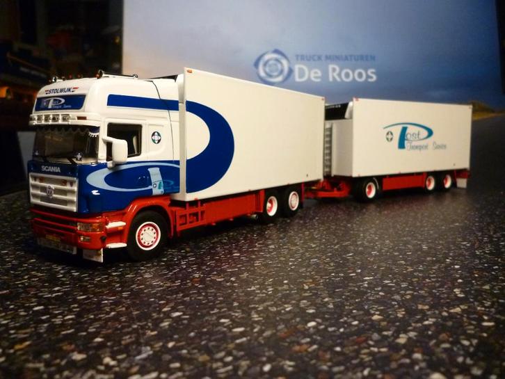 WSI Scania R4 Marcel Post met certificaat, Hobby en Vrije tijd, Modelauto's | 1:50, Nieuw, Bus of Vrachtwagen, Wsi, Ophalen of Verzenden