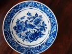 Puntgaaf delfts blauw wandbord doorsnede 18 cm., Ophalen