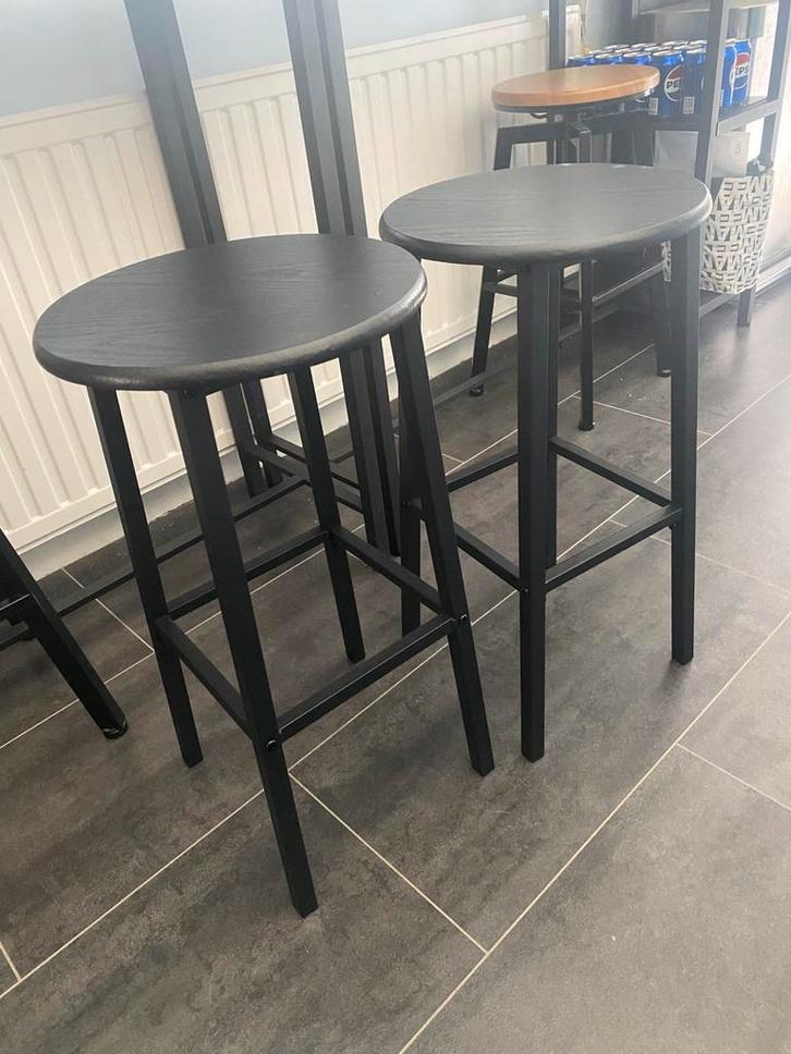 Bealife TB31 Barkrukken 2*, Huis en Inrichting, Barkrukken, Nieuw, 60 tot 90 cm, Hout, 2 krukken, Met voetsteun, Ophalen