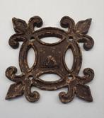 Gietijzer franse lelie muurplaat 14 x 14 cm, Tuin en Terras, Tuinwanddecoratie, Ophalen of Verzenden, Nieuw