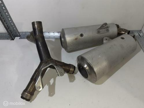 Uitlaatdemper origineel met bochten Monster 696 796 1100, Motoren, Onderdelen | Ducati, Gebruikt, Ophalen of Verzenden